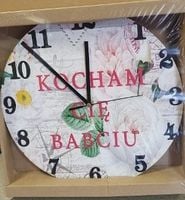 zegar ścienny  30cm  kocham cię babciu