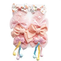 zestaw 10w1 spinek wsuwek do włosów tiulowe kokardy cekiny sp302