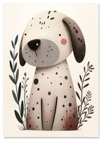 Plakat plakaty dla dzieci pies ilustracja 70x100 cm