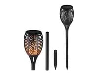 Lampa ogrodowa pochodnia solarna jak płomień ogień