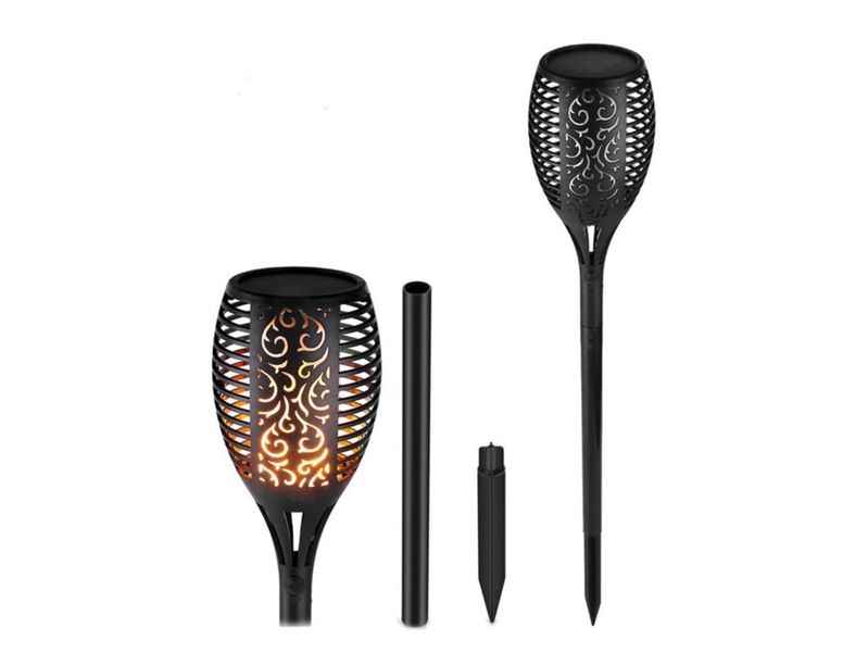 Lampa ogrodowa pochodnia solarna jak płomień ogień zdjęcie 1