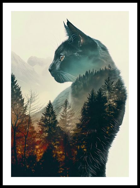 Plakat 42x59,4cm Koci Duch Lasu zdjęcie 3