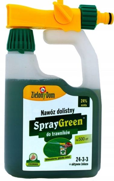 Nawóz SprayGreen do trawników 950ml Zielony Dom zdjęcie 1