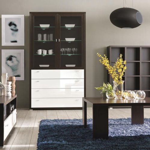 Komoda KENDO K3 2D białe połysk na Arena.pl