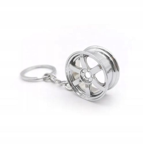 Brylok breloczek samochodowy Alufelga Srebrna NFS Alusy Chromowana Felga na Arena.pl