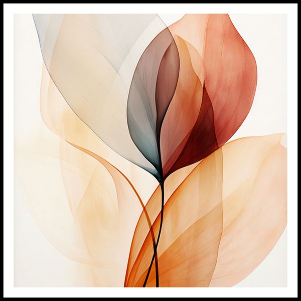 Plakat 80x80cm Eteryczne Liście zdjęcie 3