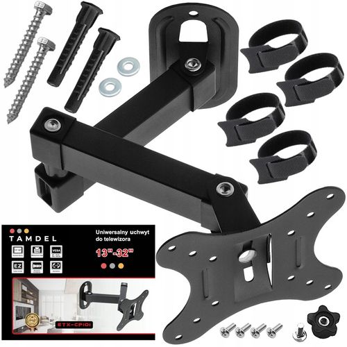 UCHWYT DO TELEWIZORA MONITORA 13-32 CALE ścienny obrotowy regulowany na Arena.pl