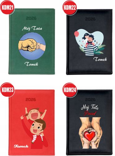 KALENDARZ A4 2026 DZIENNY Z NADRUKIEM PREZENT DLAV MAMY TWÓJ NAPIS na Arena.pl