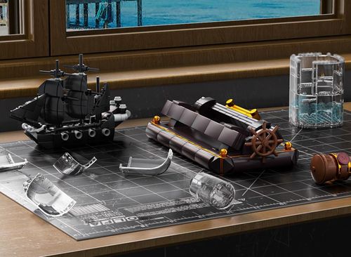 Zestaw Klocków Statek Piracki W Butelce 822El. na Arena.pl