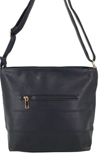 Torebka damska listonoszka klasyczna miękka z długim paskiem pikowana na Arena.pl