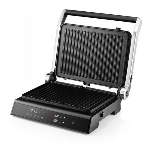 GRILL ELEKTRYCZNY Z REGULACJĄ TEMPERATURY 5 PROGRAMÓW ROZKŁADANY LED na Arena.pl