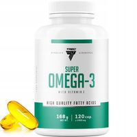 TREC SUPER OMEGA 3 EPA DHA PREMIUM TRAN OLEJ RYBI WITAMINA E ODPORNOŚĆ 120C