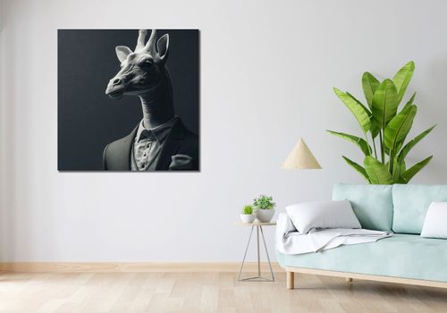 Obraz 100x100cm Żyrafa na Wyjściu na Arena.pl