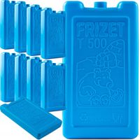 10x DUŻE WKŁADY MROŻĄCE ŻELOWE DO LODÓWKA TURYSTYCZNA 10 SZTUK 500ml ZESTAW