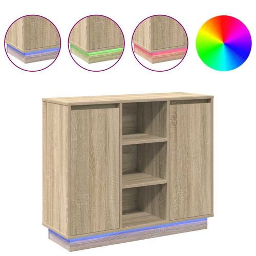 Szafka Dąb Sonoma 90 x 32 x 75 cm Materiał drewnopochodny na Arena.pl