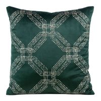 POSZEWKA WELUR VELVET SYMETRYCZNA 45X45 ZIELONA