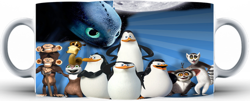 Kubek ceramiczny Pingwiny z Madagaskaru na Arena.pl