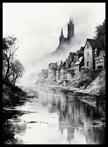 Plakat 40x55cm Mglisty Refleks na Arena.pl