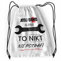 Plecak Dla Dawida Sportowy Szkolny Worek Torba Z Nadrukiem Ze Zdjęciem