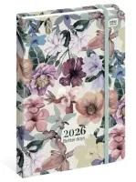 KALENDARZ KSIĄŻKOWY B6 192 MAT+UV FLOWERS 2026 INTERDRUK