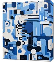 Obraz 50x60cm Niebieski Labirynt