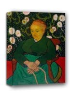 La Berceuse Woman Rocking a Cradle, Vincent van Gogh - obraz na płótnie 50x70 cm