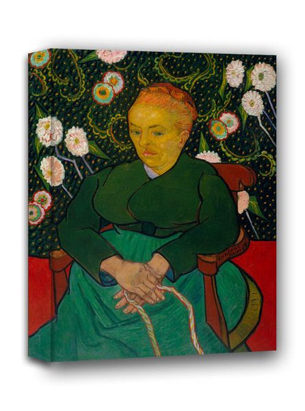 La Berceuse Woman Rocking a Cradle, Vincent van Gogh - obraz na płótnie 50x70 cm zdjęcie 1