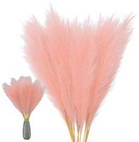 Sztuczna trzcina trawa pampasowa dekoracyjna 10szt różowa ozodbne wystrój