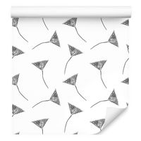 Tapeta do jadalni czarno-białe nasiona dmuchawca