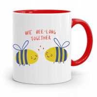 Kubek Czerwony Na Walentynki We Be Long Together Z Nadrukiem Ze Zdjęciem