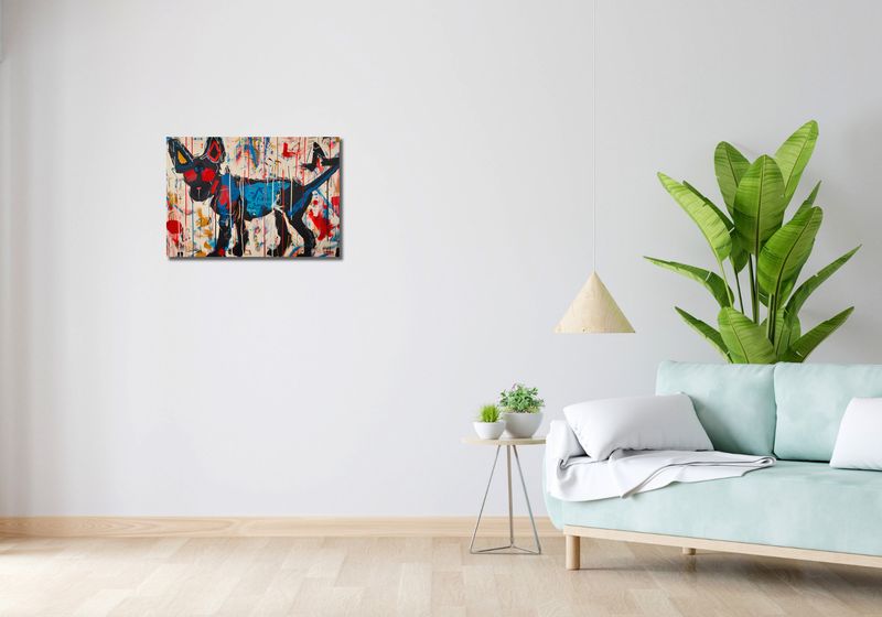 Obraz 60x40cm Miejski Pies zdjęcie 2