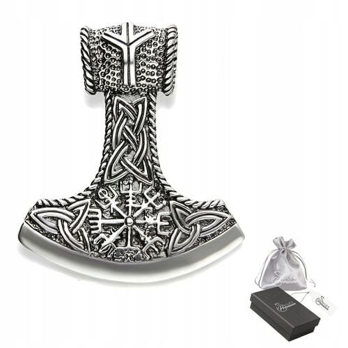 Zawieszka srebro pr. 925 Kultowy Wisiorek Wikingów Topór Nordycki dla Niego na Arena.pl