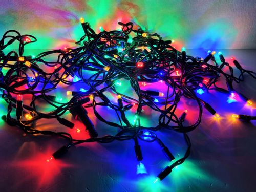 LAMPKI CHOINKOWE 100 LED ZEWNĘTRZNE GRUBY KABEL na Arena.pl