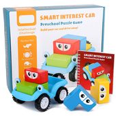 DLA DZIECI PUZZLE DREWNIANY SAMOCHÓD