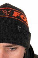 2 x CZAPKA FOX ZIMOWA BLACK ORANGE BEANIE