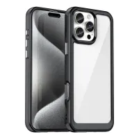 etui outer space case z żelową ramką do iphone 16 pro - czarne
