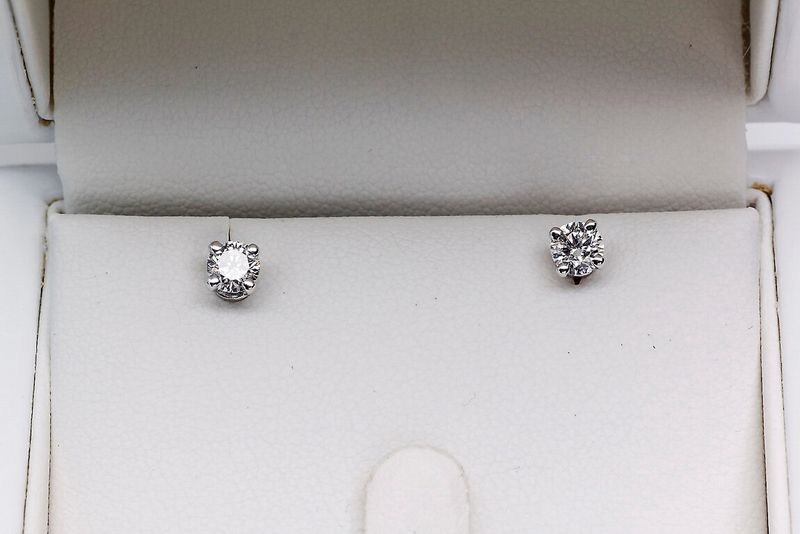 Emaga Złote kolczyki KBD4820 - Diament zdjęcie 4