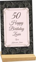 STATUETKA RAMKA na 50 urodziny personalizowany prezent pamiątka nadruk UV