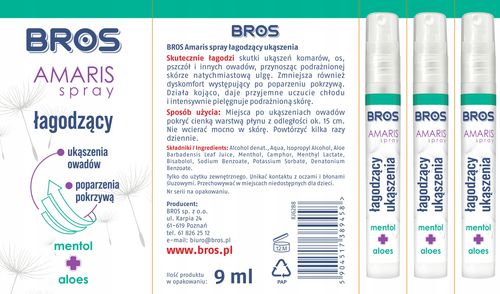 bros - amaris - spray łagodzący ukąszenia 9ml na Arena.pl