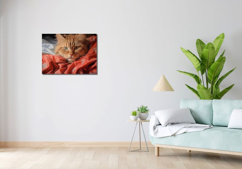 Obraz 70x50cm Mruczący Spokój zdjęcie 2