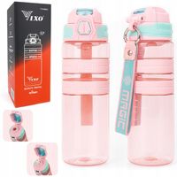 BUTELKA BIDON NA WODĘ TRITAN SZCZELNA Z MIARKĄ SPORTOWA 500 ML BPA