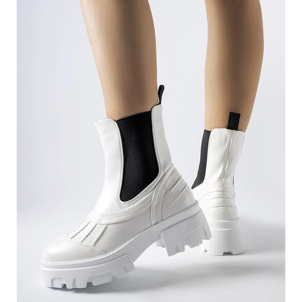 Białe masywne ocieplane workery r.38 zdjęcie 2