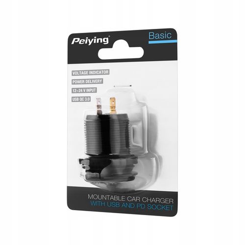 Ładowarka samochodowa USB + USB typu C + miernik na Arena.pl