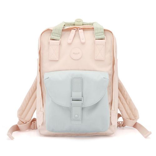 różowo-błękitny, wodoodporny plecak miejski zamykany suwakiem - himawari na Arena.pl