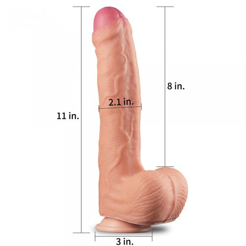 11 dual layer platinum silicone cock na Arena.pl