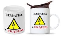 Zestaw Dla Elektryka Prezent Kubek + Skarbonka Z Nadrukiem Ze Zdjęciem