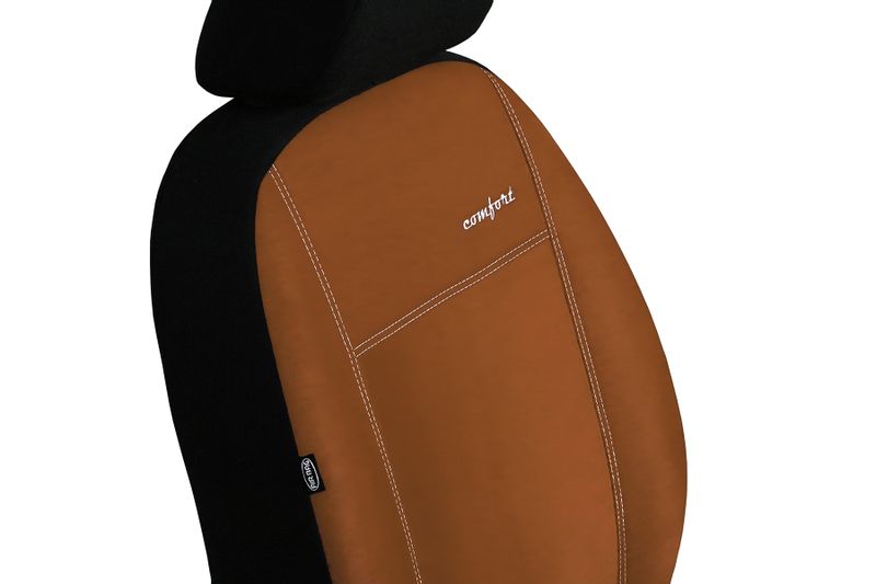 Pokrowce uniwersalne Comfort alkantara brązowe zdjęcie 4