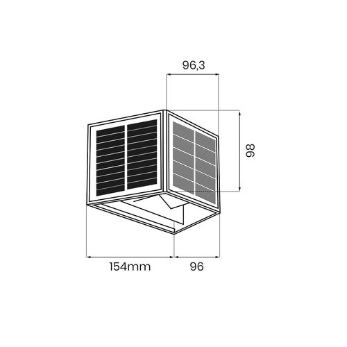 Kinkiet Solarny Wings 50lm 6000K na Arena.pl
