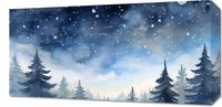 Obraz 60x30cm Tajemniczy Las o Zmierzchu