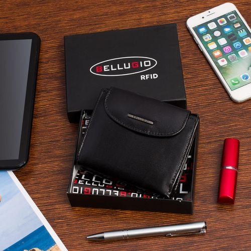 portfel damski mały bellugio - czarny na Arena.pl